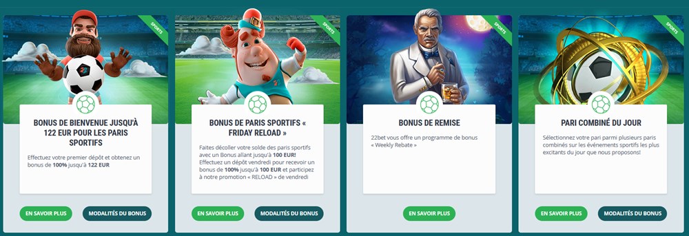 Les bonus dédiés au sport